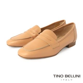 【TINO BELLINI 貝里尼】義大利進口學院休閒氣息樂福鞋FZLT0002(駝)