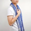 【EMPORIO ARMANI】滿版LOGO雙面織紋羊毛圍巾(3色)
