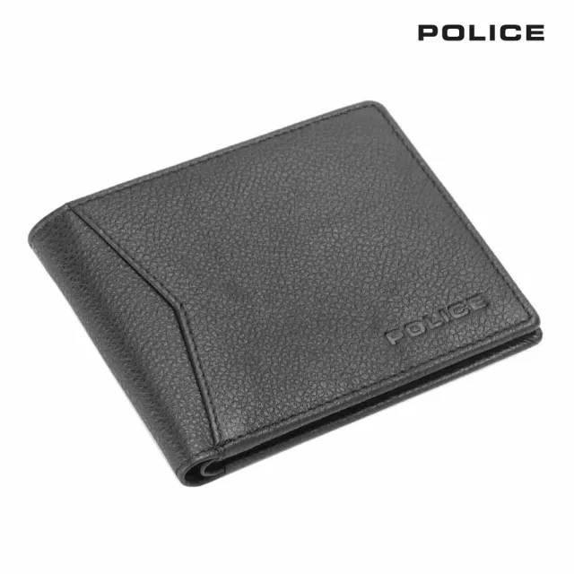 【POLICE】限量2折 頂級小牛皮8卡男用皮夾 全新專櫃展示品(瓦特系列 送禮盒提袋 男夾)