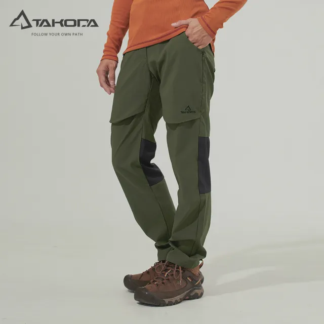 【TAKODA】Zuya Cordura耐磨防風防潑登山長褲 女款 橄欖綠(登山褲/耐磨褲/防風防潑)