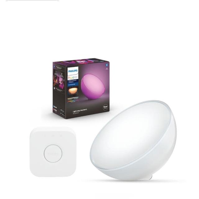 【Philips 飛利浦】Hue Go全彩情境燈+橋接器(PH006+PH012)