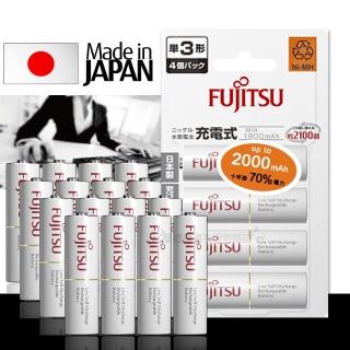 【FUJITSU 富士通】低自放電3號1900mAh鎳氫充電電池 HR-3UTC-16入