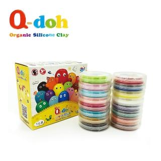 【Q-doh】超柔軟有機矽膠黏土16色(15g/色/不含工具)