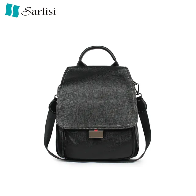 【Sarlisi】真皮包包 雙肩包女新款時尚大容量後背包旅行休閒百搭軟牛皮女士背包