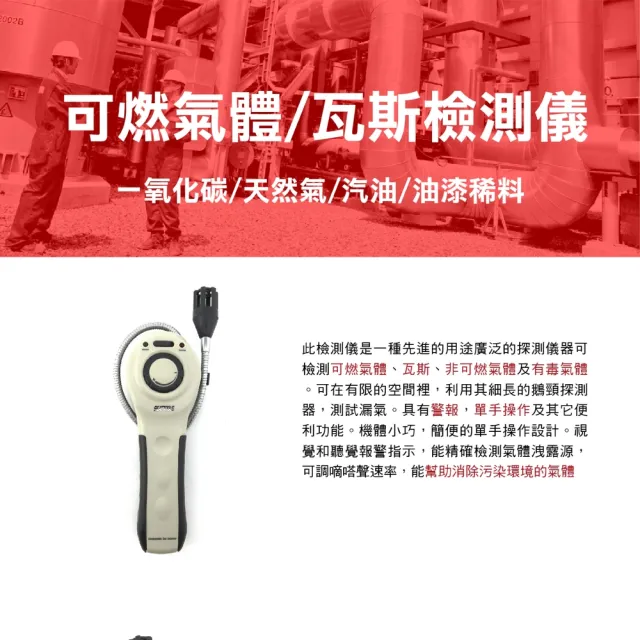 【錫特工業】瓦斯偵測器 工業溶劑 天然氣 瓦斯 汽油 甲烷 丙烷 丁烷 氨氣 酒精(MET-GD8800 頭家工具)