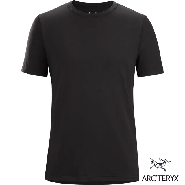 【Arcteryx 始祖鳥官方直營】男 Capitve 短袖 休閒 Tee(黑)