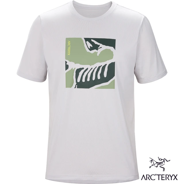【Arcteryx 始祖鳥】男 LOGO 短袖 休閒 Tee(沉靜灰/針葉綠)