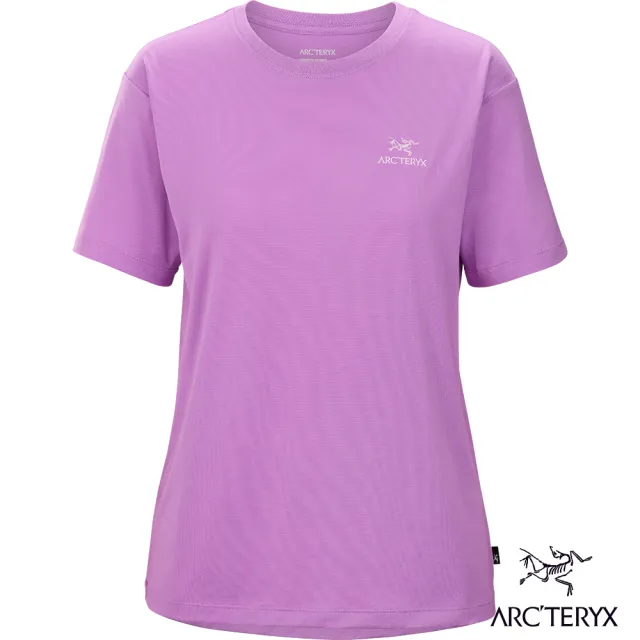 【Arcteryx 始祖鳥官方直營】女 LOGO 短袖 休閒 Tee(梅爾紫)