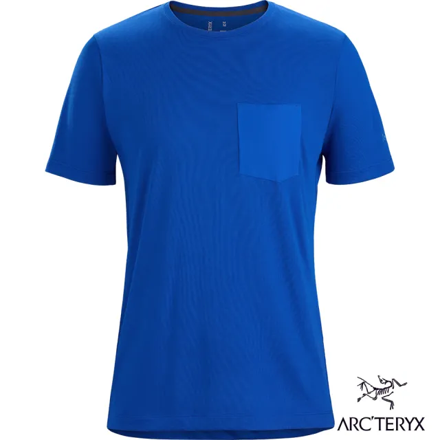 【Arcteryx 始祖鳥官方直營】男 Eris 有機棉 短袖 T恤(生命藍)