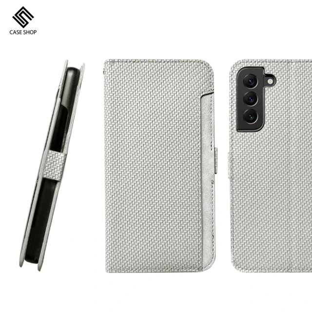 【CASE SHOP】Samsung S22+前插卡側立式皮套(內襯卡片夾層)