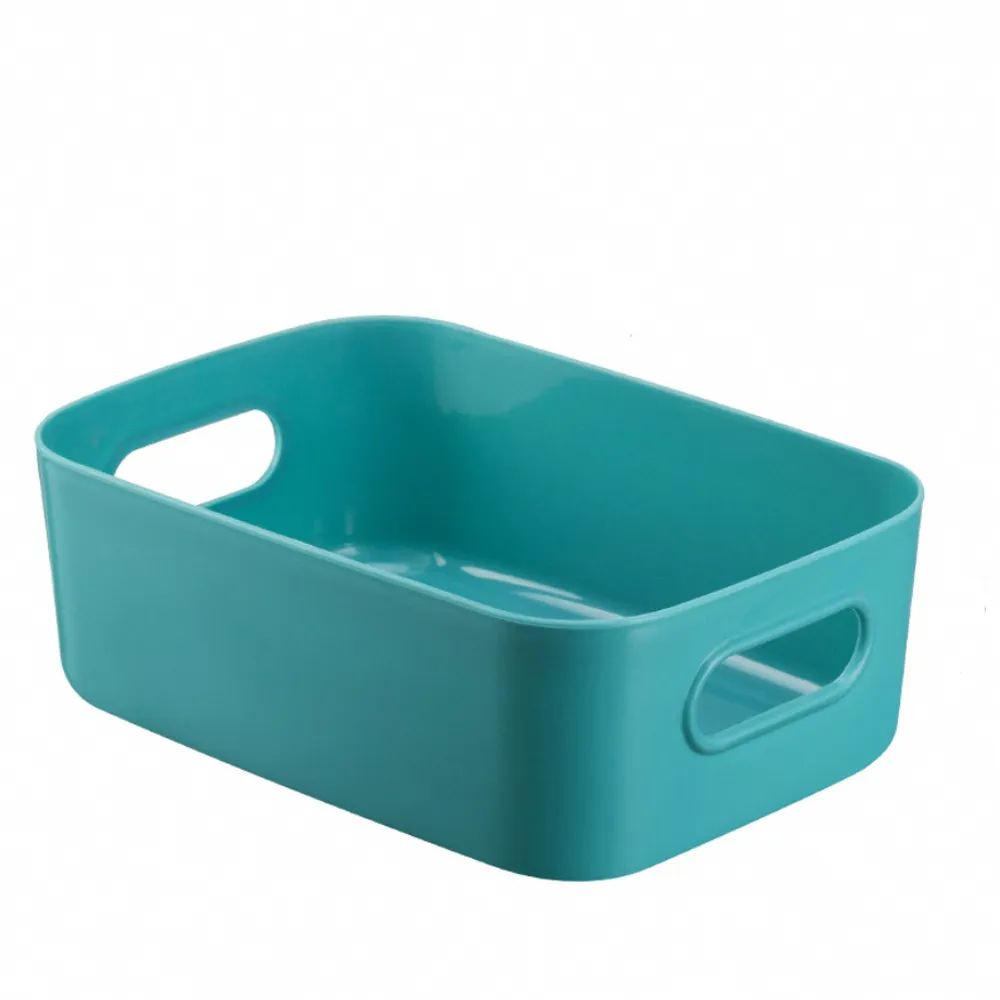 【WE CHAMP】莫蘭迪色可提式收納盒-小-2入(收納籃 收納箱 無印收納盒 小物收納)