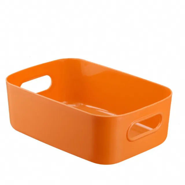 【WE CHAMP】莫蘭迪色可提式收納盒-小-2入(收納籃 收納箱 無印收納盒 小物收納)