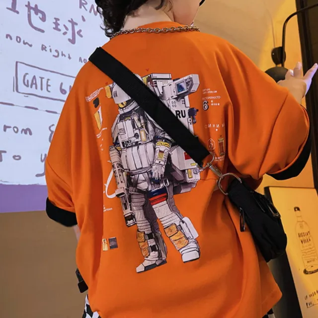 【小衣衫童裝】中大童夏季韓版箭頭印花短袖t恤(1110212)