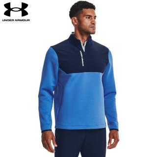 【UNDER ARMOUR】UA 男 STORM防潑水 Daytona半開襟套頭衫_1366280-474(藍)