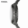 【FOSSIL 官方旗艦館】Everett 機械縷空錶面手錶 煙灰不鏽鋼鍊帶 42MM ME3206