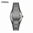 【FOSSIL 官方旗艦館】Everett 機械縷空錶面手錶 煙灰不鏽鋼鍊帶 42MM ME3206