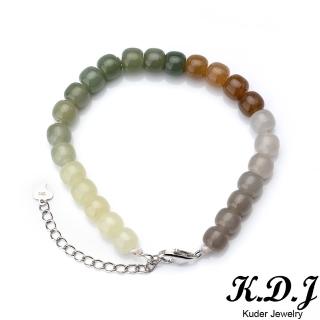 【K.D.J 圓融珠寶】和田玉多寶多彩手珠(天然和田白玉.青玉.糖玉.析木玉)