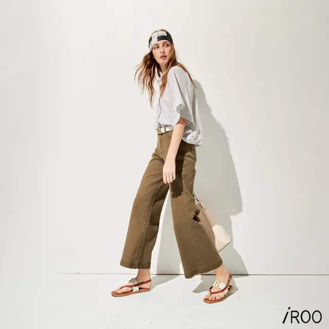 【iROO】80年代復古寬管牛仔褲