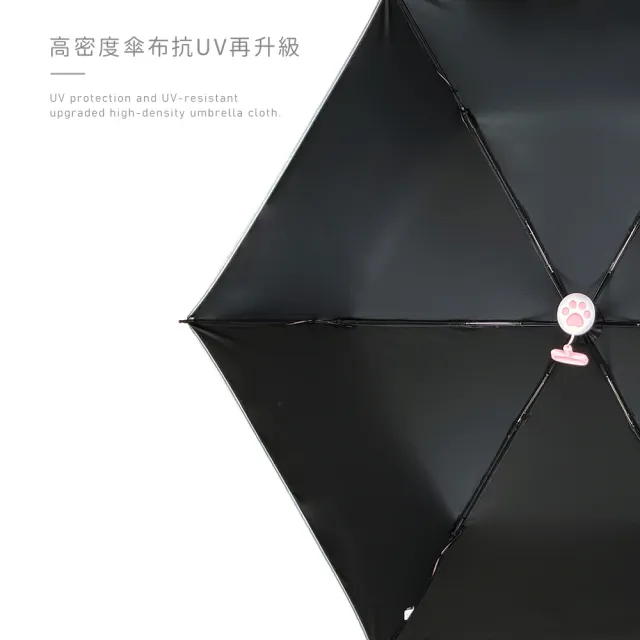 【雨之情】防曬輕收 貓印自動傘(獨特貓掌造型/含保固維修)
