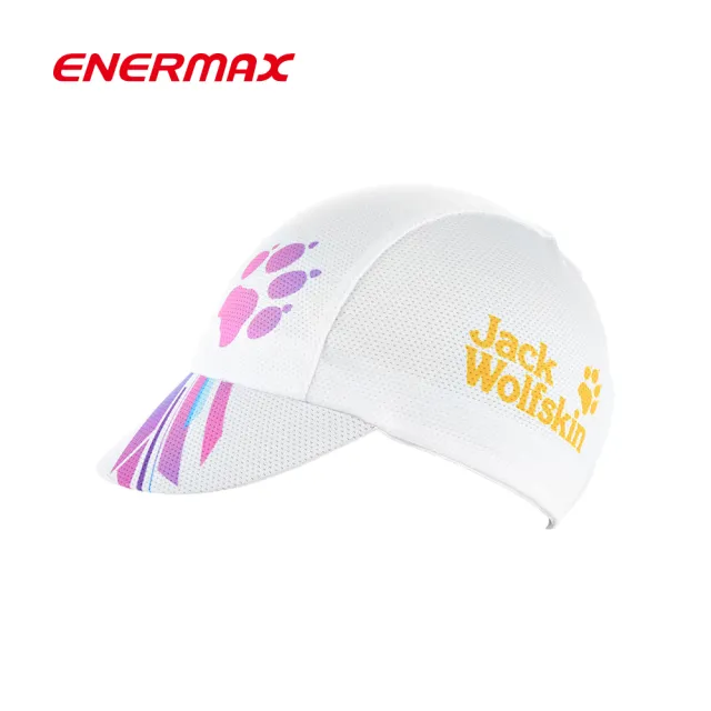 【ENERMAX 安耐美】吸濕排汗單車小帽Jack Wolfskin聯名款(單車小帽 慢跑、馬拉松、健行、日常休閒也適用)