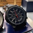 【MASERATI 瑪莎拉蒂】瑪莎拉蒂男錶型號R8871627004(黑色錶面黑錶殼黑紅色真皮皮革錶帶款)