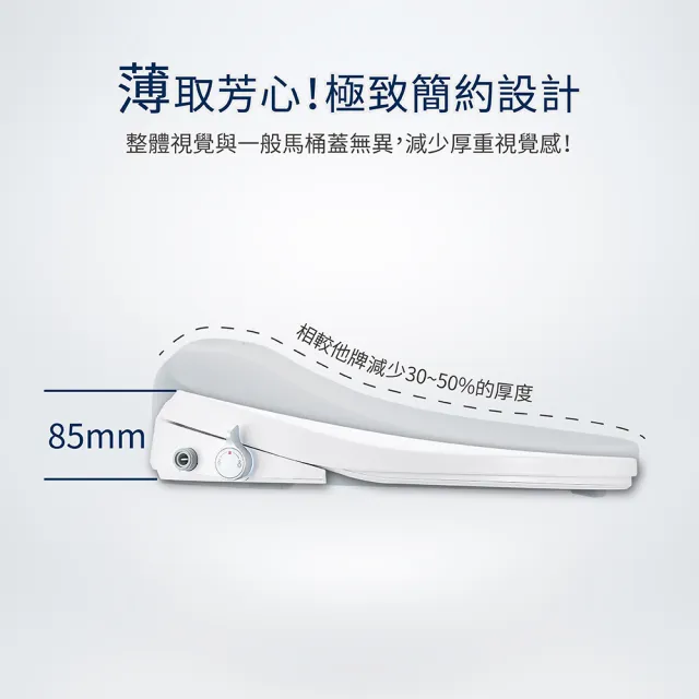 【ITAI 一太】美型薄身款-瞬熱式電腦馬桶座(ET-FDB6110 日本陶瓷加熱器-不含安裝)