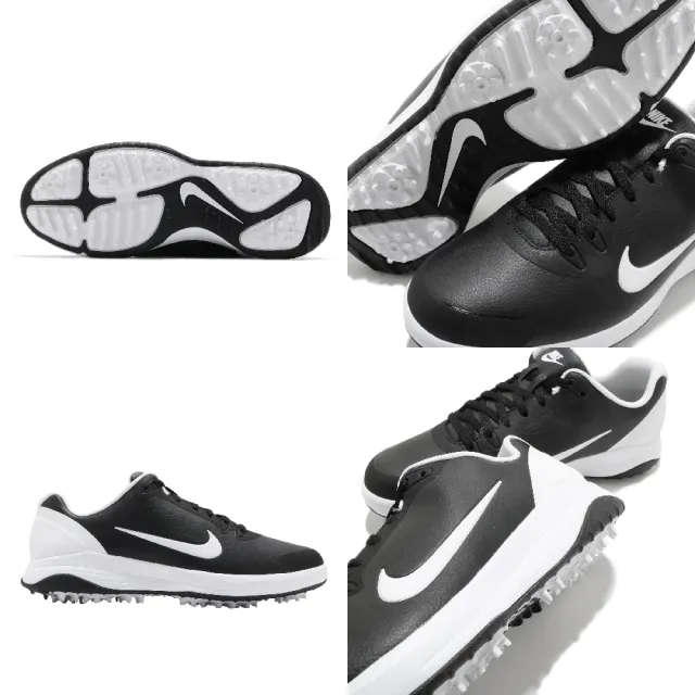 【NIKE 耐吉】高爾夫球鞋 Infinity Golf 寬楦 男鞋 避震 包覆 皮革 高球 運動鞋 黑 白(CT0535-001)