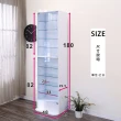 台灣製低甲醛加高180公分玻璃展示櫃/公仔櫃