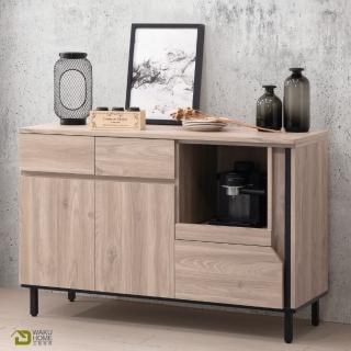 【WAKUHOME 瓦酷傢俱】Borg時尚輕工業風4尺餐櫃A011-P18