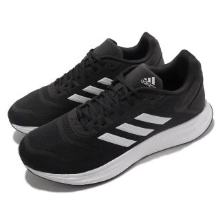 【adidas 愛迪達】慢跑鞋 Duramo 10 愛迪達 運動 男鞋 輕量透氣 舒適避震 路跑 健身 環保理念 黑白(GW8336)
