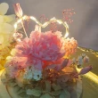 【奧斯塔拉花藝】最愛媽媽康乃馨玻璃盅(粉紅康乃馨、永生花、乾燥花)