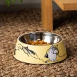 【Muurla】嚕嚕米寵物碗 毛小孩 寵物碗 狗碗 17.5cm 鵝黃