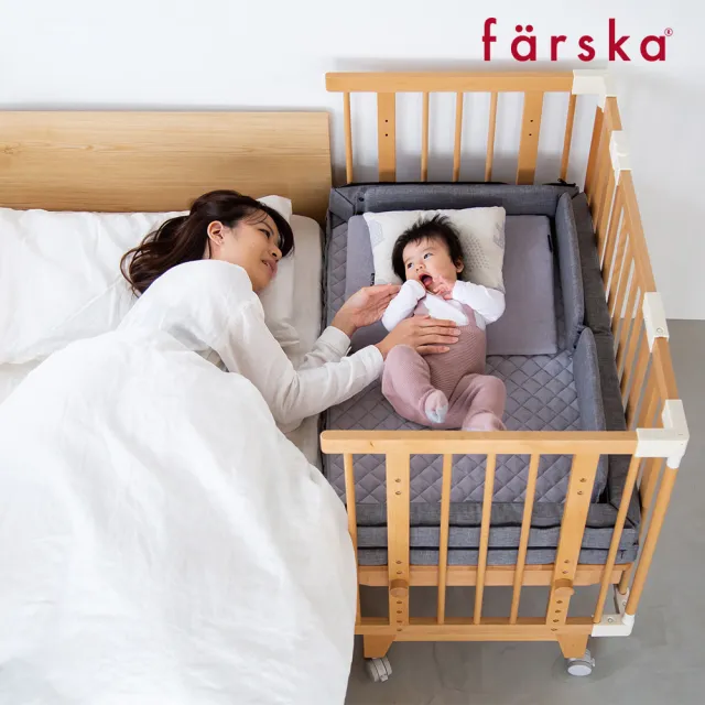 【Farska】童趣森林5合1嬰兒床 夢幻旗艦組(嬰兒床+airclean 3D二用式床墊)