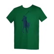 【RALPH LAUREN】大馬藍印花配色圓領短袖T恤(綠)