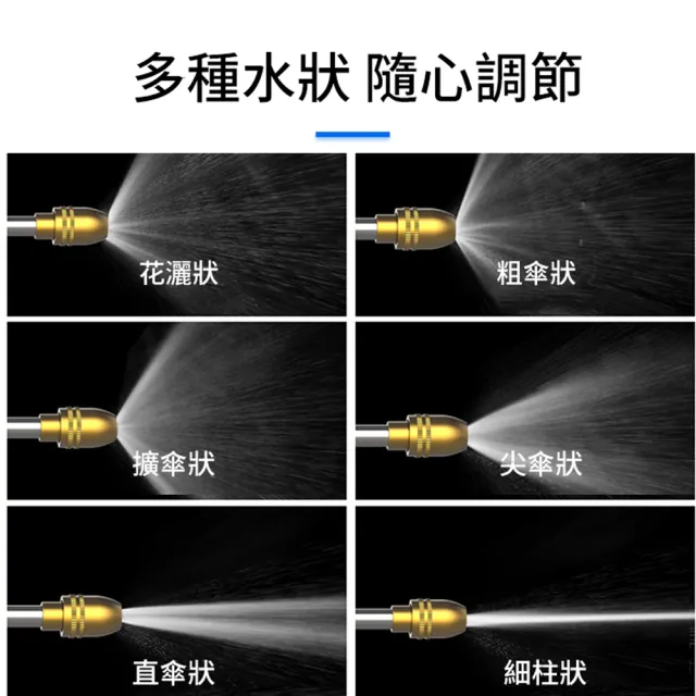 【ANTIAN】多用途高壓強力噴頭水槍 洗車水槍 30米彈力伸縮水管 花園澆花水槍(高壓清洗)