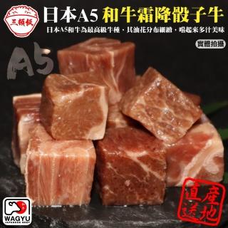 【三頓飯】日本A5熟成和牛骰子(6包_100g/包)