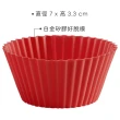 【LEKUE】瑪芬烤杯12入 紅(點心烤模)