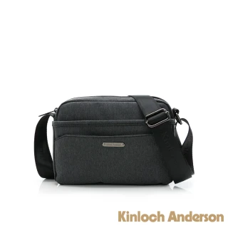 【Kinloch Anderson】Force極簡造型多隔層小款斜側包(黑色)