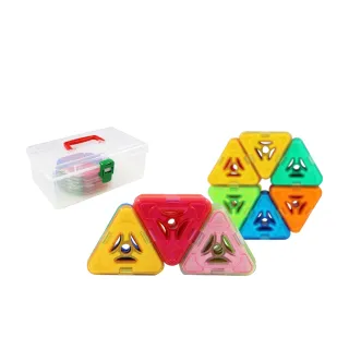 【GINIMAG】磁鐵積木划算補充包 T32正三角形(magformers相容 磁力片 聖誕 交換禮物 玩具)