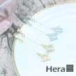 【HERA 赫拉】方形簍空水晶吊墜耳針 H111021607(飾品)