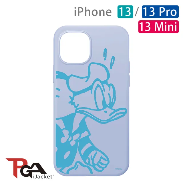 【iJacket】iPhone 13/13 Pro/13 Mini 迪士尼超輕薄抗菌矽膠手機殼(唐老鴨)