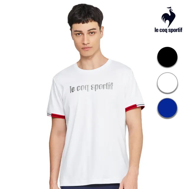 【LE COQ SPORTIF 公雞】瓷柔棉法式經典短袖T恤 中性-3色-LWP23205