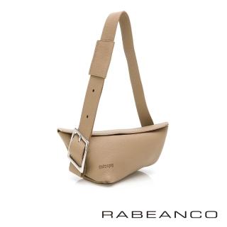 【RABEANCO】KEO單肩斜背荔枝紋三角包-小(杏色)