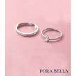 【Porabella】925純銀鋯石對戒-永恆之愛  情侶對戒 ring