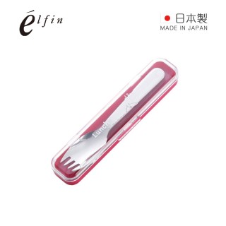 【日本高桑金屬】日製不鏽鋼餐用叉匙附收納盒-粉紅盒-3入(叉匙 不鏽鋼 不銹鋼 叉子)