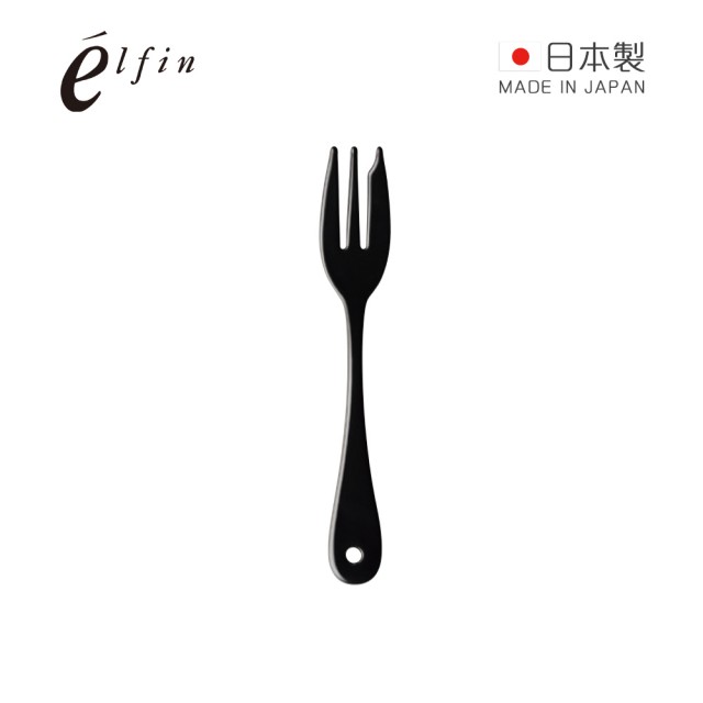 【日本高桑金屬】日製黑琺瑯水果甜點叉-2入(琺瑯叉 餐叉 叉子 黑琺瑯)