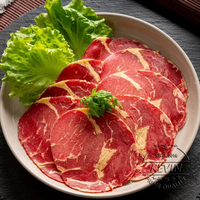 【凱文肉舖】美淇食品-紐西蘭嚴選肋眼沙朗火鍋片_4盒(200g/盒±9g)