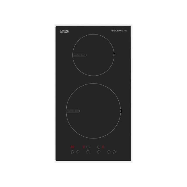 Glem Gas GI3416 單口瓦斯爐採用耐熱強化玻璃爐臺與傳統外擴火焰設計，提供穩定高效加熱。大口Ø210mm與小口Ø160mm加熱區，壓電式自動點火方便使用。機體尺寸W290xD520xH58mm，適合嵌入式安裝，瓦斯消耗量3kW以下，BSMI認證T74710，保固1年（不含安裝）。完美適合現代廚房，高效節能家用瓦斯爐臺。