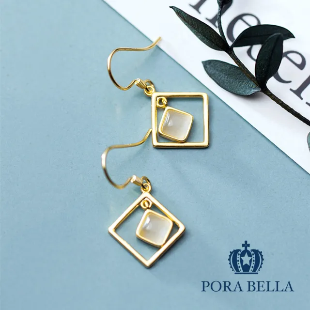 【Porabella】925純銀簡約幾何耳環  earrings