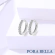 【Porabella】925純銀鋯石耳環 earrings